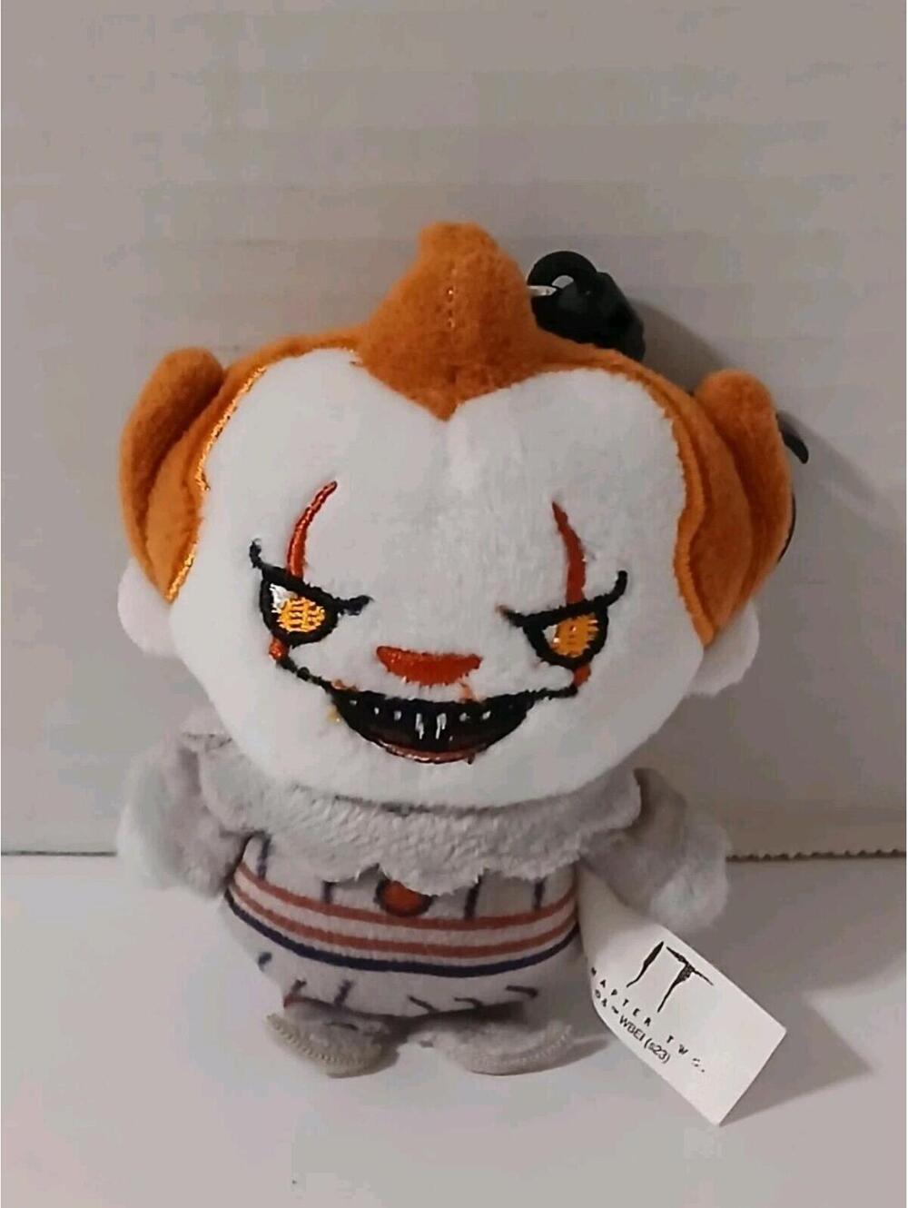 Chills and Thrills Plush Keychain Bag Clip Pennywise IT The Movie 3.5"